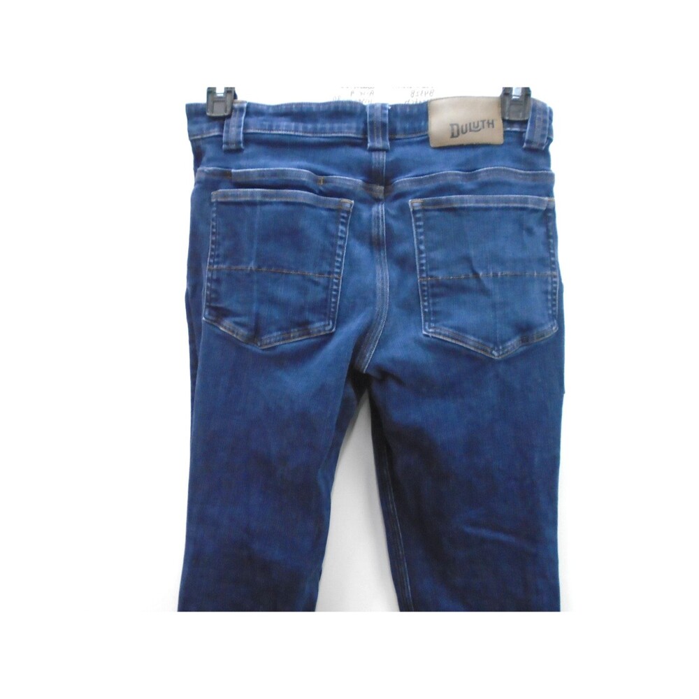 Duluth Trading Denim Blue Jeans Mens 32x30 Ballroom Double Flex Slim Fit - Picture 9 of 13
